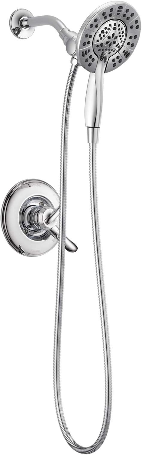 Delta Faucet 4-Spray In2ition 2-in-1 Dual Hand Held Shower Head with Hose, Stainless 58467-SS