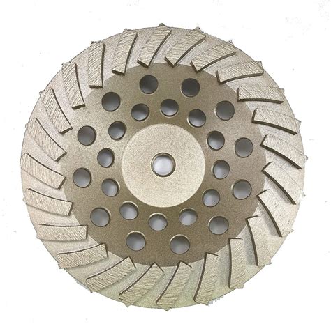 Cheapest 🛒 Diamond Cup Wheels Turbo Fast Grinding Threaded for Concrete (7", 24 Seg)