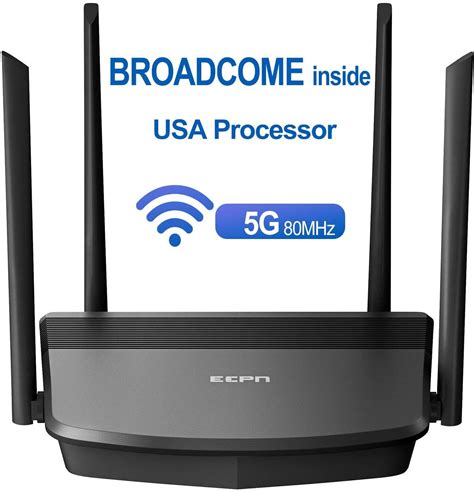 Super Deal Product ECPN WiFi Router AX1800 Smart WiFi 6 Router, Computer Router, Wireless Router, AX Router, Gigabit Router with Dual-Band, US BROADCOM Processor Offer Speedy Stream for Large Home