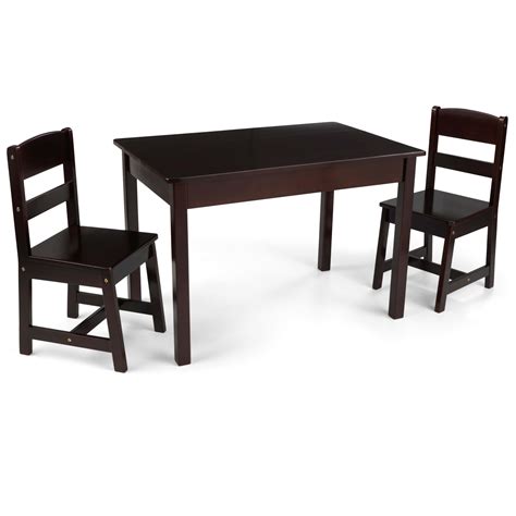 Up To 40% OFF KidKraft Wooden Rectangular Table & 2 Chair Set for Kids - Natural, Gift for Ages 5-8