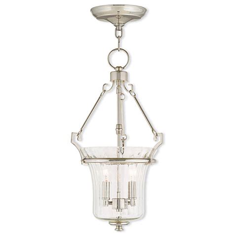 Flash Deals - 60% OFF Livex Lighting 50922-35 Americana Two Light Pendant from Cortland Collection in Polished Nickel Finish