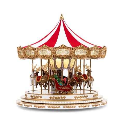 Mr. Christmas Regal Carousel Christmas Décor, Red