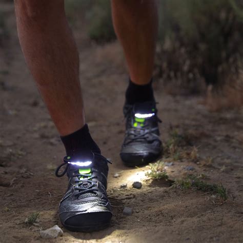 Night Runner 270 Shoe Lights - Rechargeable & Waterproof Battery Light for Runners, Dog Walking, Hiking - Best Safety Running Gear for High Visibility at Night Time or Low Light - Red