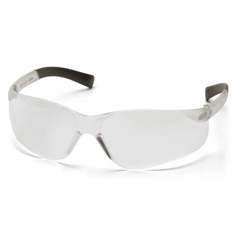 Pyramex Mini Ztek Safety Eyewear, Clear Anti-Fog Lens With Clear Frame