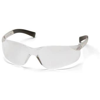 Pyramex Mini Ztek Safety Eyewear, Clear Anti-Fog Lens With Clear Frame