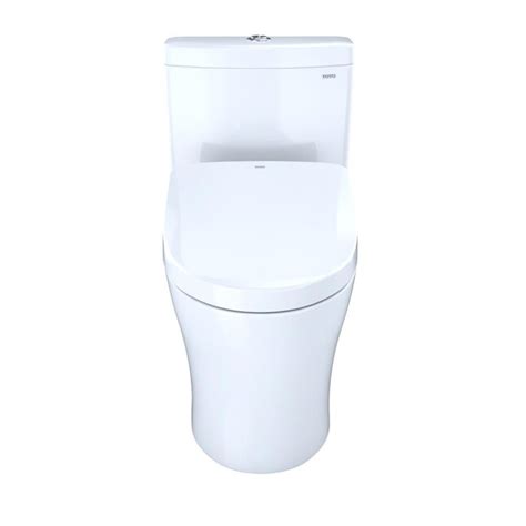 TOTO MW4463046CUMG#01 WASHLET+ Aquia IV 1G Two-Piece Elongated Dual Flush 1.0 and 0.8 GPF Toilet with S500e Electric Bidet Seat, Cotton White