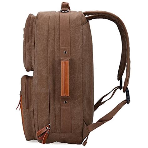 Weekly Top WITZMAN Vintage Canvas Backpack Carry on Travel Backpack for Men Duffel Bag Hiking Rucksack