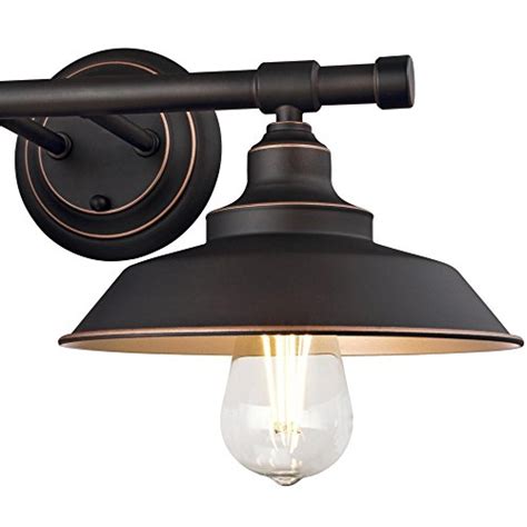 Up To 40% OFF Westinghouse Lighting 6354800 Iron Hill Two Light Indoor Wall Fixture, 2, Oil Rubbed Bronze/Bronze