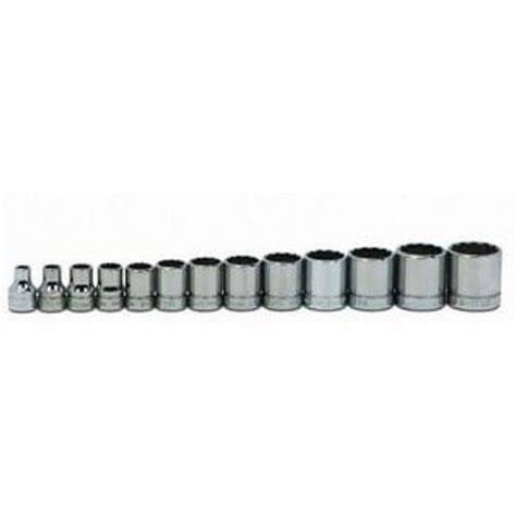 Get Special Price Williams WSB-13RC 13-Piece 3/8-Inch Drive Shallow 12 Point Socket Set