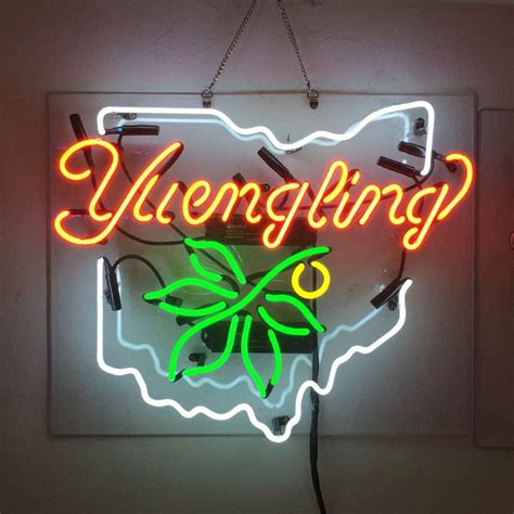 Yuengling Real Glass Beer Bar Pub Store Party Room Wall Window Display Neon Signs 19x15